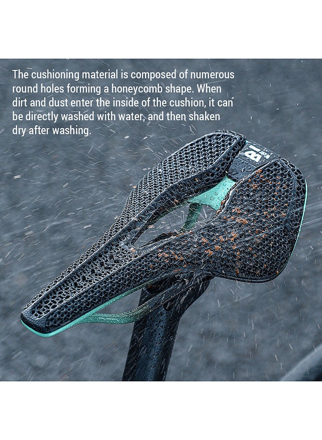 Carbon Fiber 3D Printed Bicycle Saddle Breathable Bike Saddle Ultralight Road Bike Seat