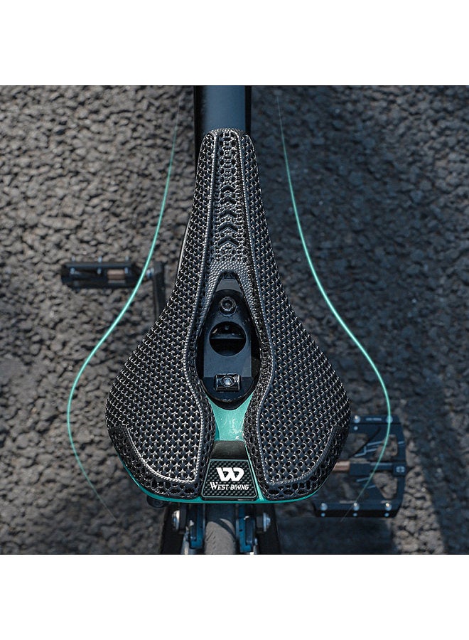 Carbon Fiber 3D Printed Bicycle Saddle Breathable Bike Saddle Ultralight Road Bike Seat