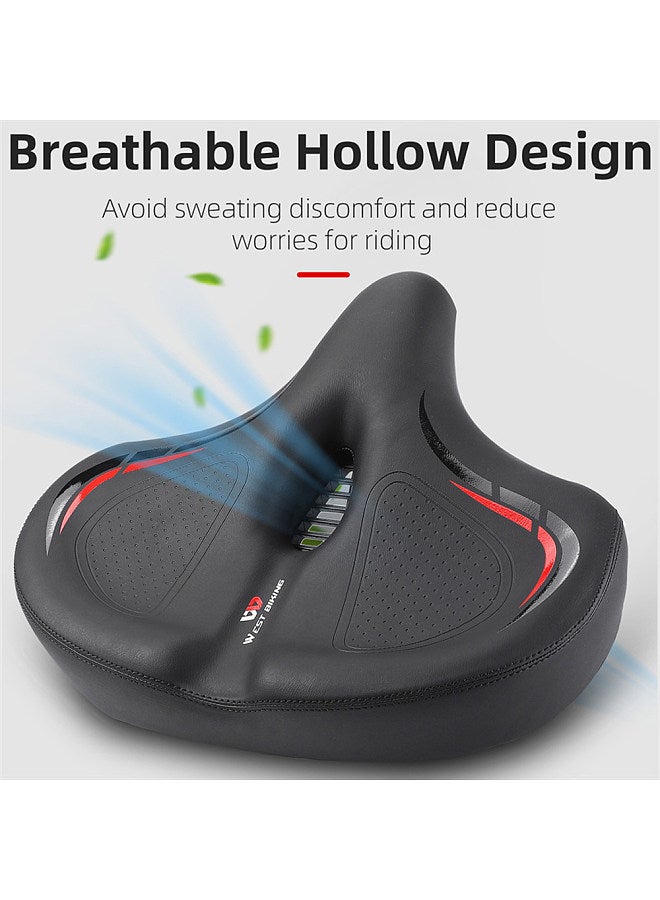 Thickened High Elasticity Bike Saddle Soft Waterproof PU Pad Road Bicycle Seats Comfort Breathable AntiSlip Cycling Cushion