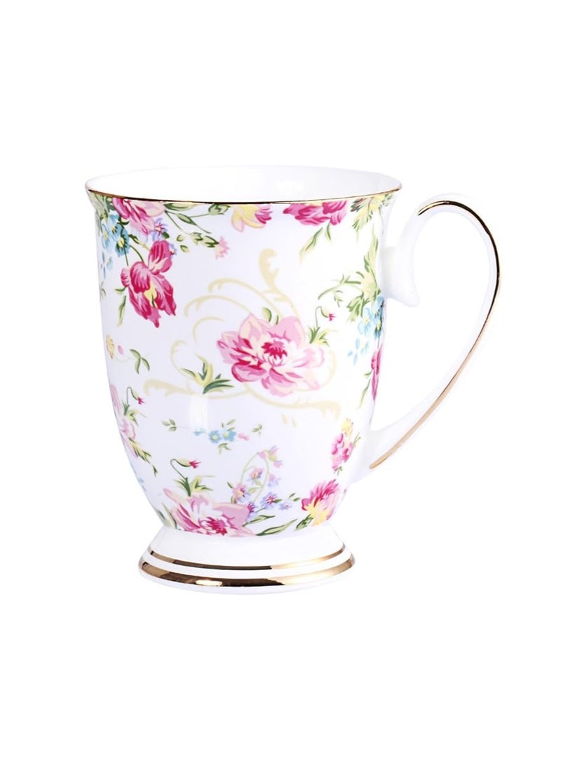 Cottage Rose Royal Fine Bone China Coffee Mug Assorted colors Tea Cup 11 oz (1, color)