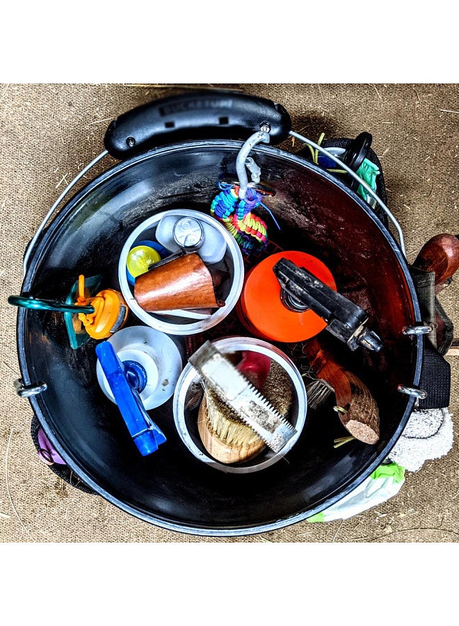 Fishing Bucket Organizer for 5 Gallon Bucket Ice Fishing Bucket Tool Organizer Tackle Bag with Multi-Pockets for Car Washing,Fishing,Garden