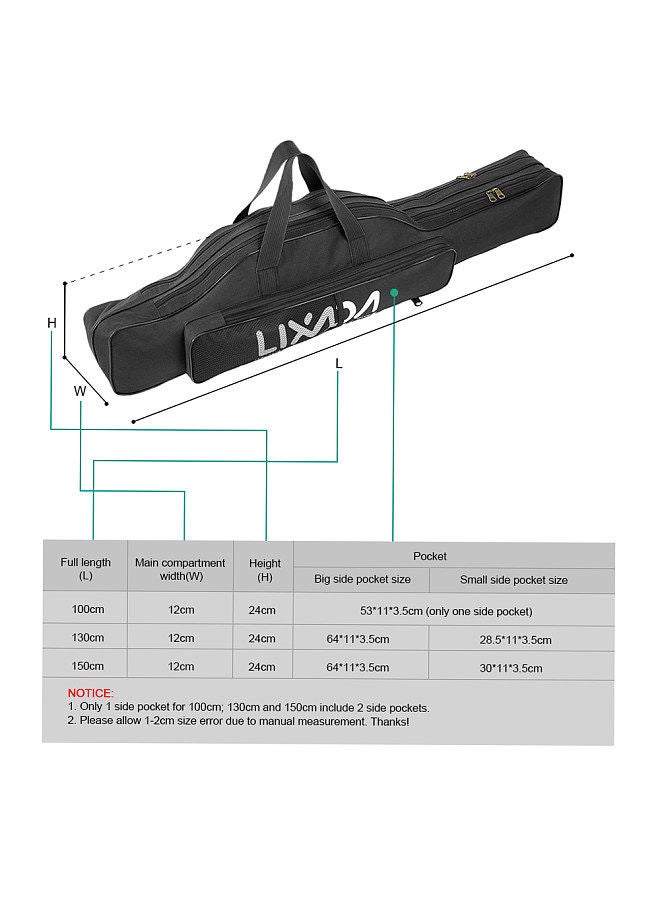 100cm/130cm/150cm Fishing Bag Portable Folding Fishing Rod Reel Bag