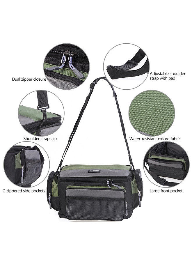 Fishing Bag Multifunctional Outdoor Fishing Tackle Bag Pack Fishing Reel Lure Storage Shoulder Bag