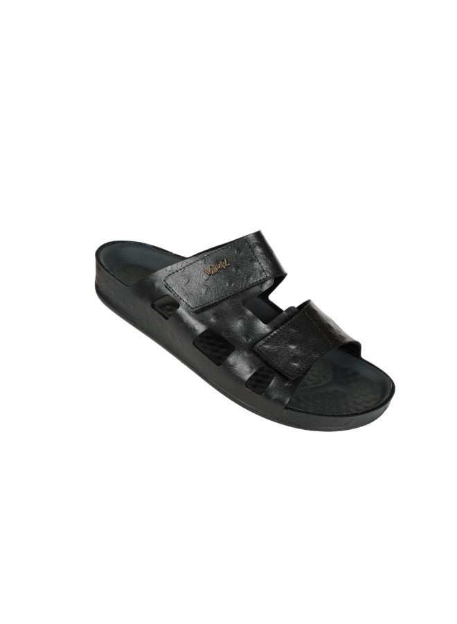 148-1108 Vital Mens Vital - Synth. Strauss Sandals 09133SY Black