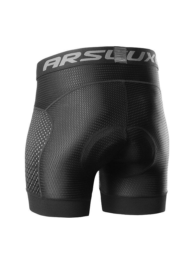 Arsuxeo Men Cycling Underwear Shorts 5D Gel Padded Quick Dry MTB Bike Bicycle Riding Shorts