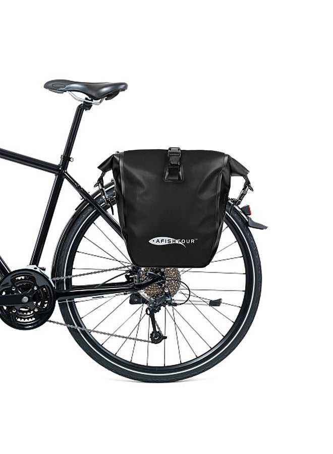 15L/25L Cycling Trunk Bag Waterproof Bicycle Rear Rack Bag Rear Seat Bag Bike Pannier Bag Pack Travel Touring Grocery Bag