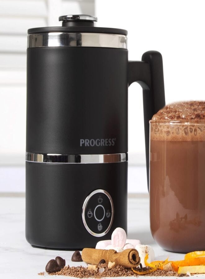 Automatic Milk Frothers  4-in-1 Hot Chocolate Maker ,Hot & Cold Milk Heater , Melt Chocolate Flakes, Built-in Frothing Whisk for  Cappuccino.