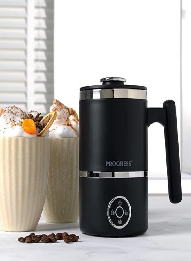 Automatic Milk Frothers  4-in-1 Hot Chocolate Maker ,Hot & Cold Milk Heater , Melt Chocolate Flakes, Built-in Frothing Whisk for  Cappuccino.