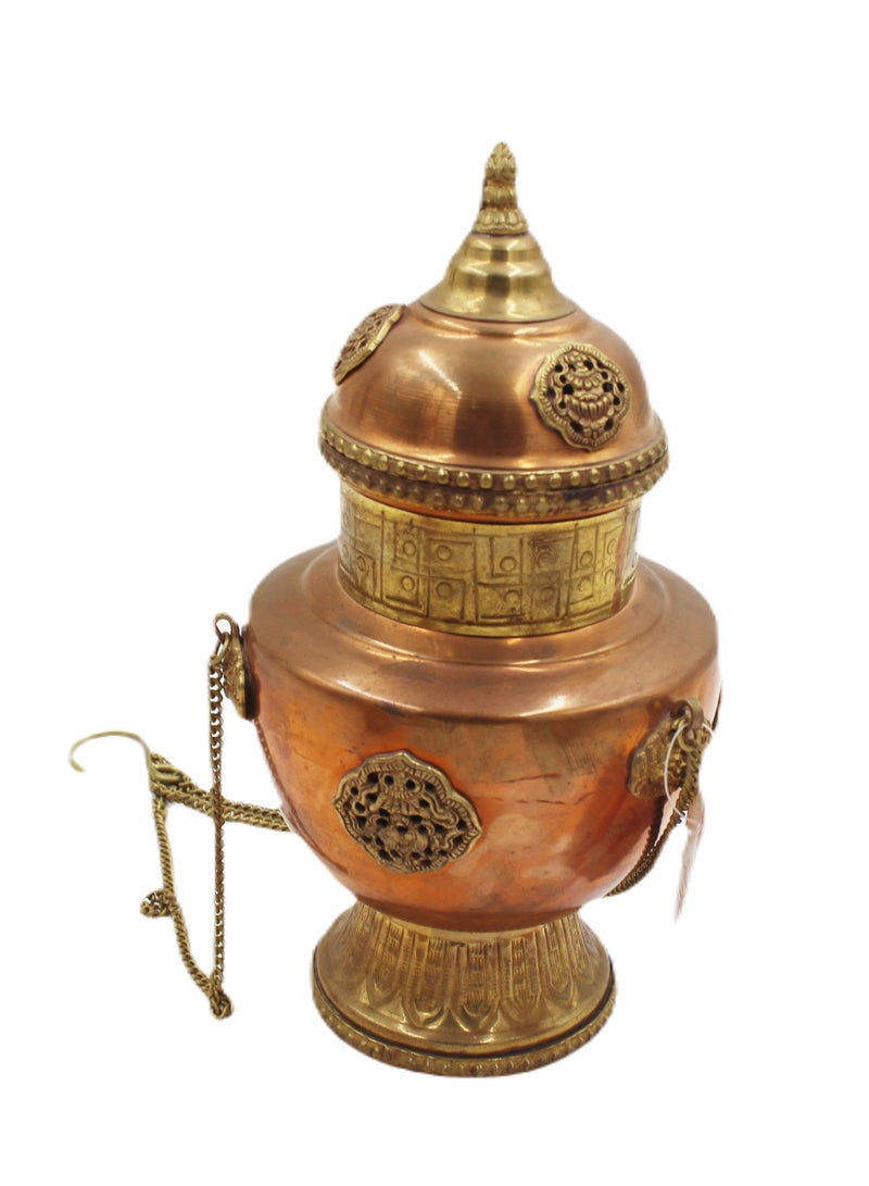 Handmade Arabic Traditional Copper Pot With Hook 25 cm