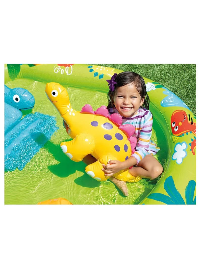 Little Dino Dinosaur Themed Inflatable Backyard Pool Play Center