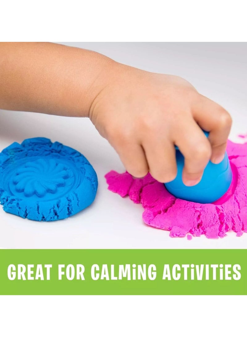 Playfoam Sand Sensory Set, Play Sand Toy in 3 Colours and with 5 Instruments, Play Sand for Kneading, Mixing and Shaping, 3+