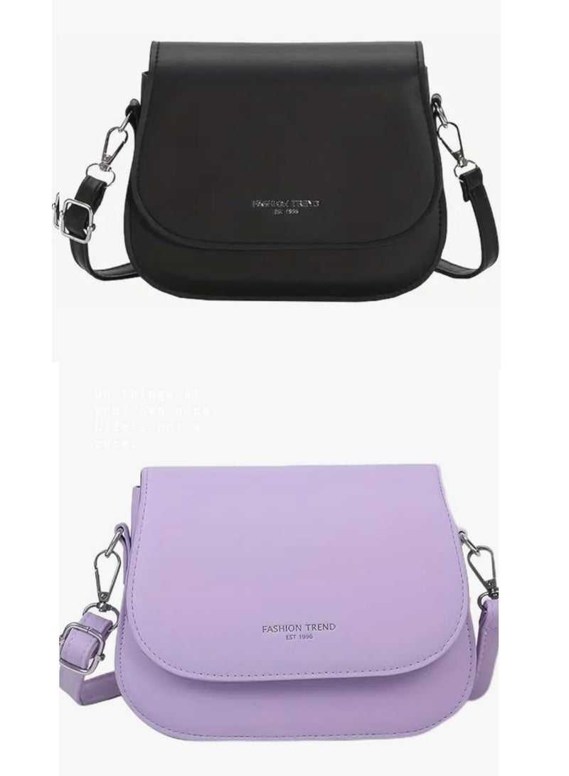 Trendy Mini Flap Crossbody Bag: Fashion PU Shoulder, Women's Fairy Casual Handbag & Purse
