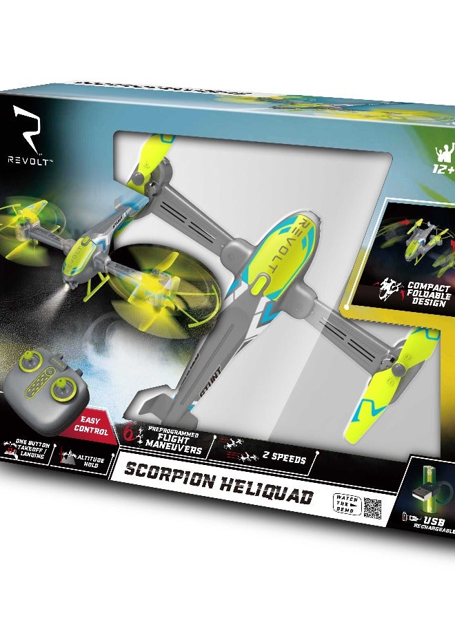 4-CHANNEL AUTO HOVER  RC STUNT QUADCOPTER