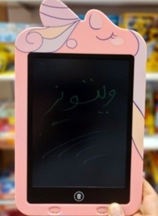 Writing Tablet Kids Colorful Screen Electronic Graphics Tablet Educational Toys Board for 2-6 Year Old Girl Gifts Birthday Pink