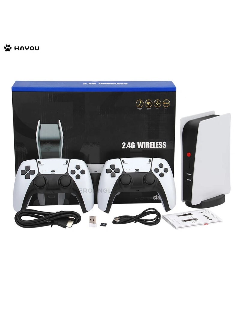 Game Console 2.4G Double Wireless Controller Game Stick, 4K HD Output Retro Classic Video Game Console 10k Pre Installed Game