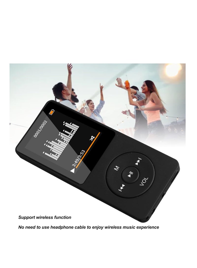 MP3 Music Player With BT 5.0 MP4 Video Player Built in Speaker 1.8 Inch HIFI Walkman FM E book Clock Wireless Audio Receiver