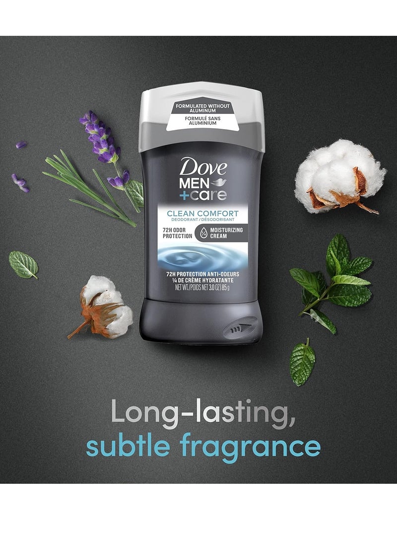Dove Men+Care Deodorant Stick Moisturizing Deodorant For 48-Hour Protection Clean Comfort Aluminum Free Deodorant For Men 3oz 2 Count