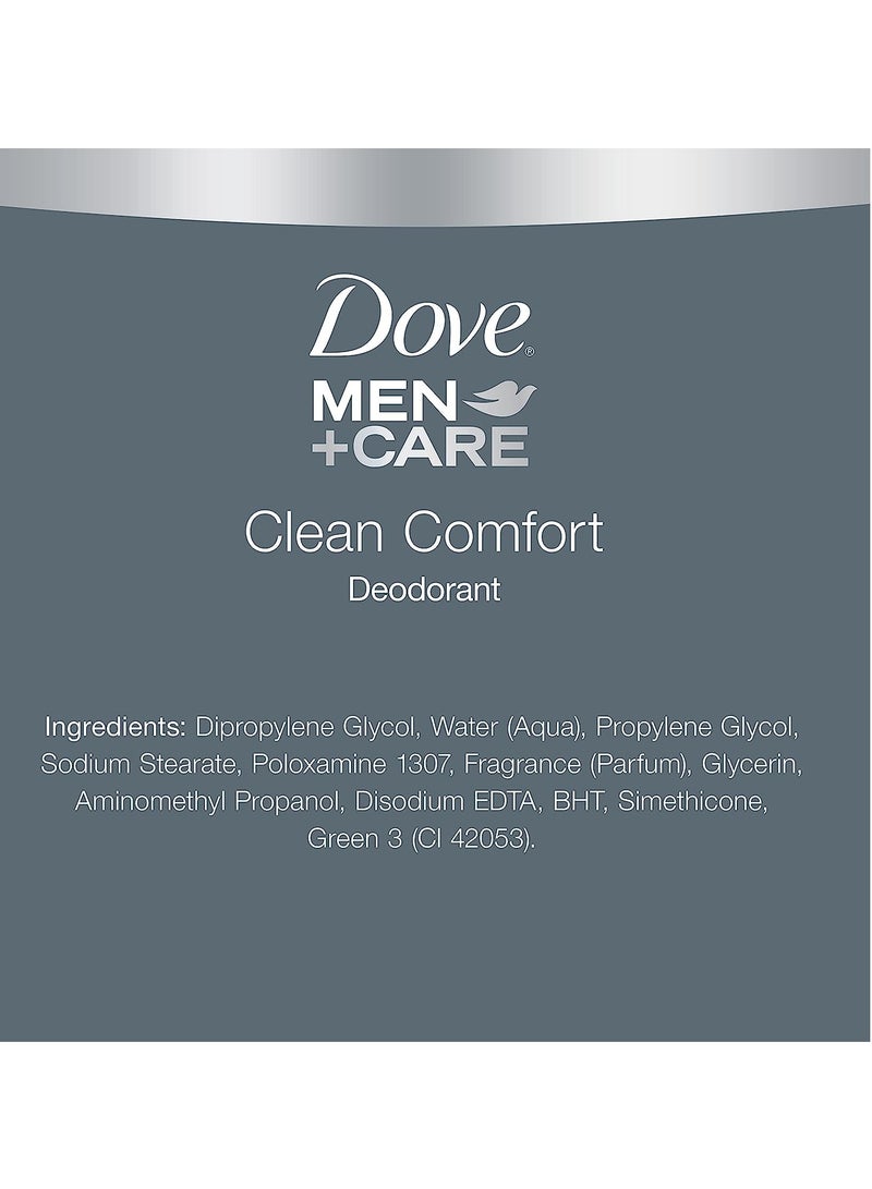 Dove Men+Care Deodorant Stick Moisturizing Deodorant For 48-Hour Protection Clean Comfort Aluminum Free Deodorant For Men 3oz 2 Count