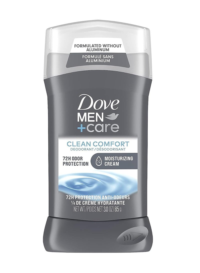 DOVE MEN + CARE Deodorant Stick Moisturizing Deodorant For 72-Hour Protection Clean Comfort Aluminum Free Deodorant For Men, 3 Ounce (Pack of 2)