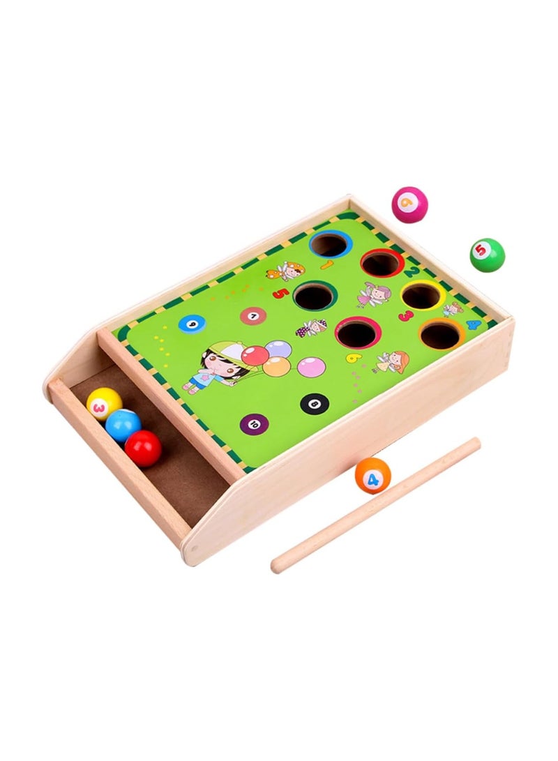 Mini Billiards Table, Table Tennis, Cat Pool Table, Toy Kids Motor Skills, Kids Desk Game Stress Balls, for Kids Girls Toys Mini Billiards for Cats Portable Wooden Child Toy Ball