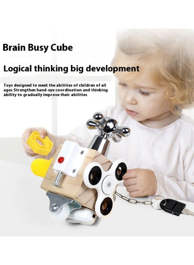 Unlocking Educational Toys Busy Cube Concentration for Children Multifunctional Early Teaching Toys Gifts for Children