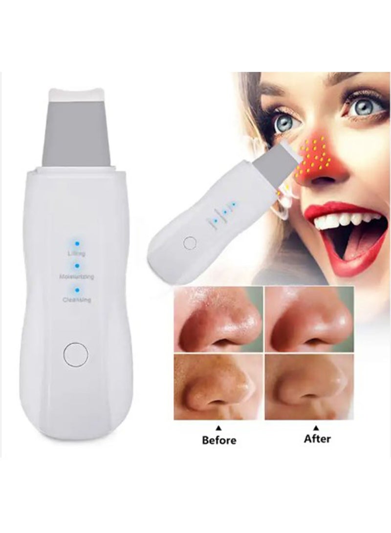 Face Blackhead Remover Cleaner Beauty Personal Care Facial Dead Skin Electric Boby Skin Care Tool Shake Clean Skin Scrubber DIY Face Ultrasonic Skin Scrubber DEEP CLEANSING