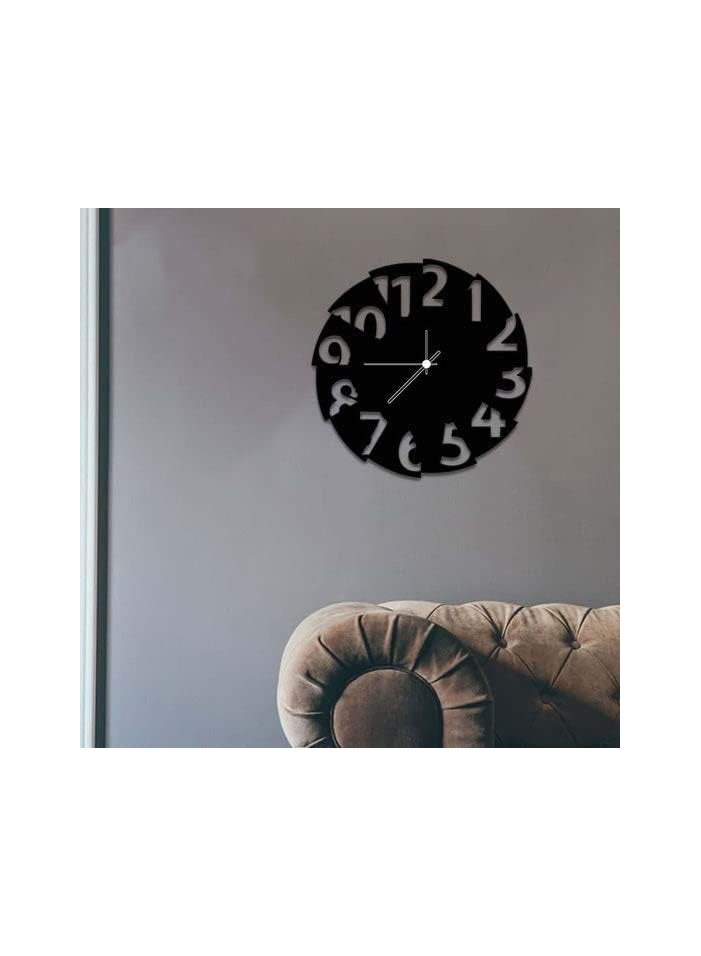 Cutting Numbers 3D Wall Clock