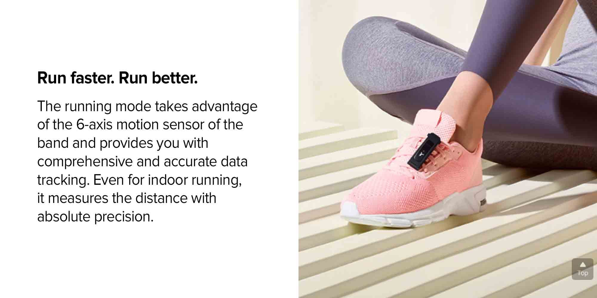 Band 4e 6-Axis Motion Sensor Fitness Activity Tracker Sakura Coral