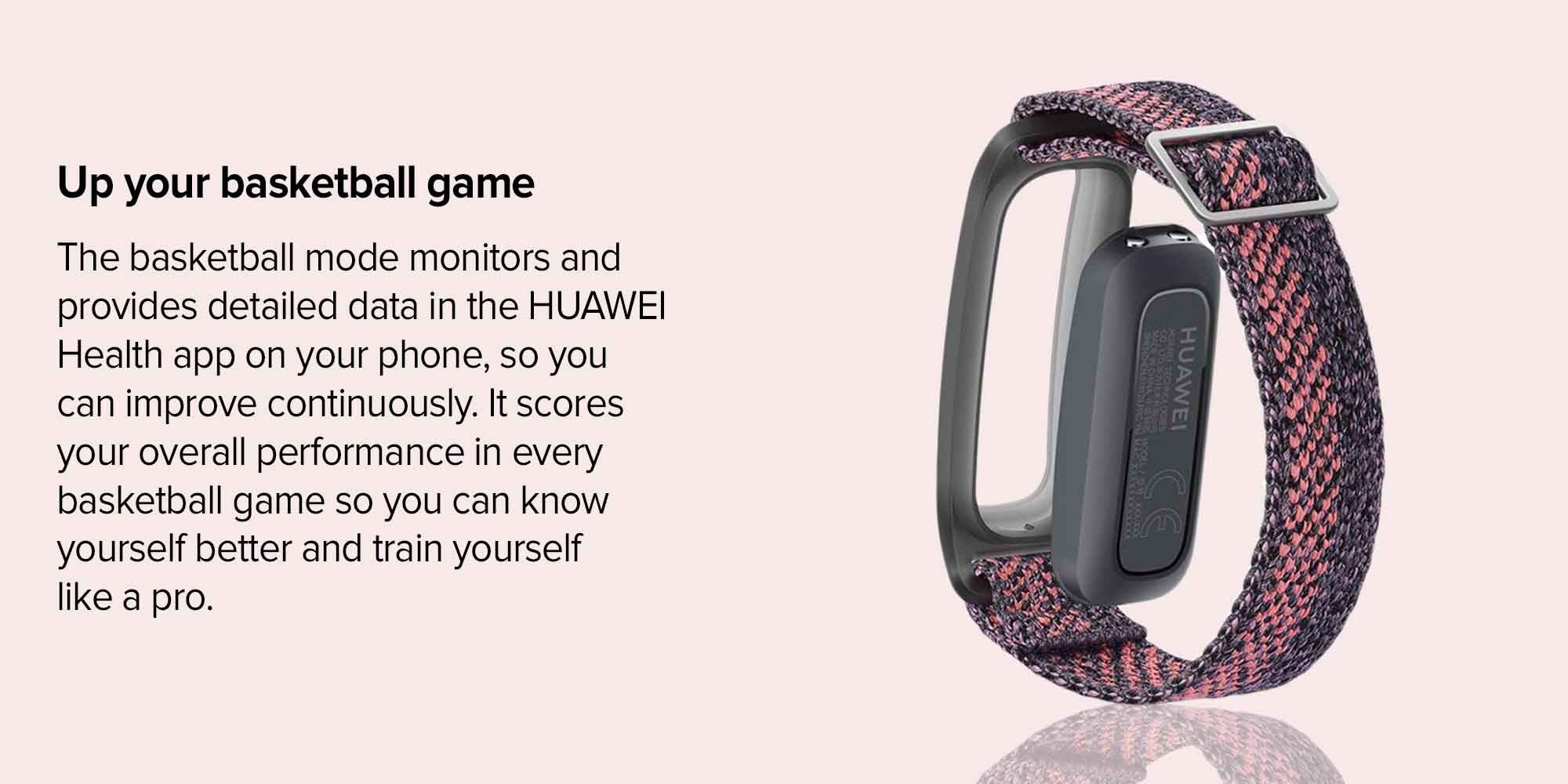 Band 4e 6-Axis Motion Sensor Fitness Activity Tracker Sakura Coral