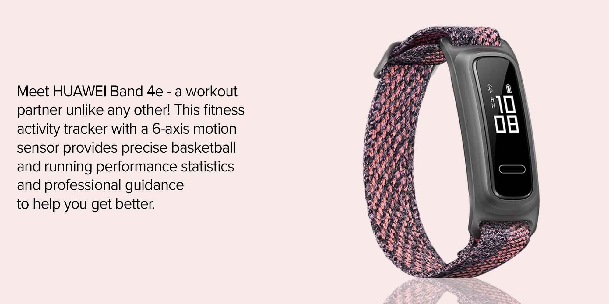 Band 4e 6-Axis Motion Sensor Fitness Activity Tracker Sakura Coral