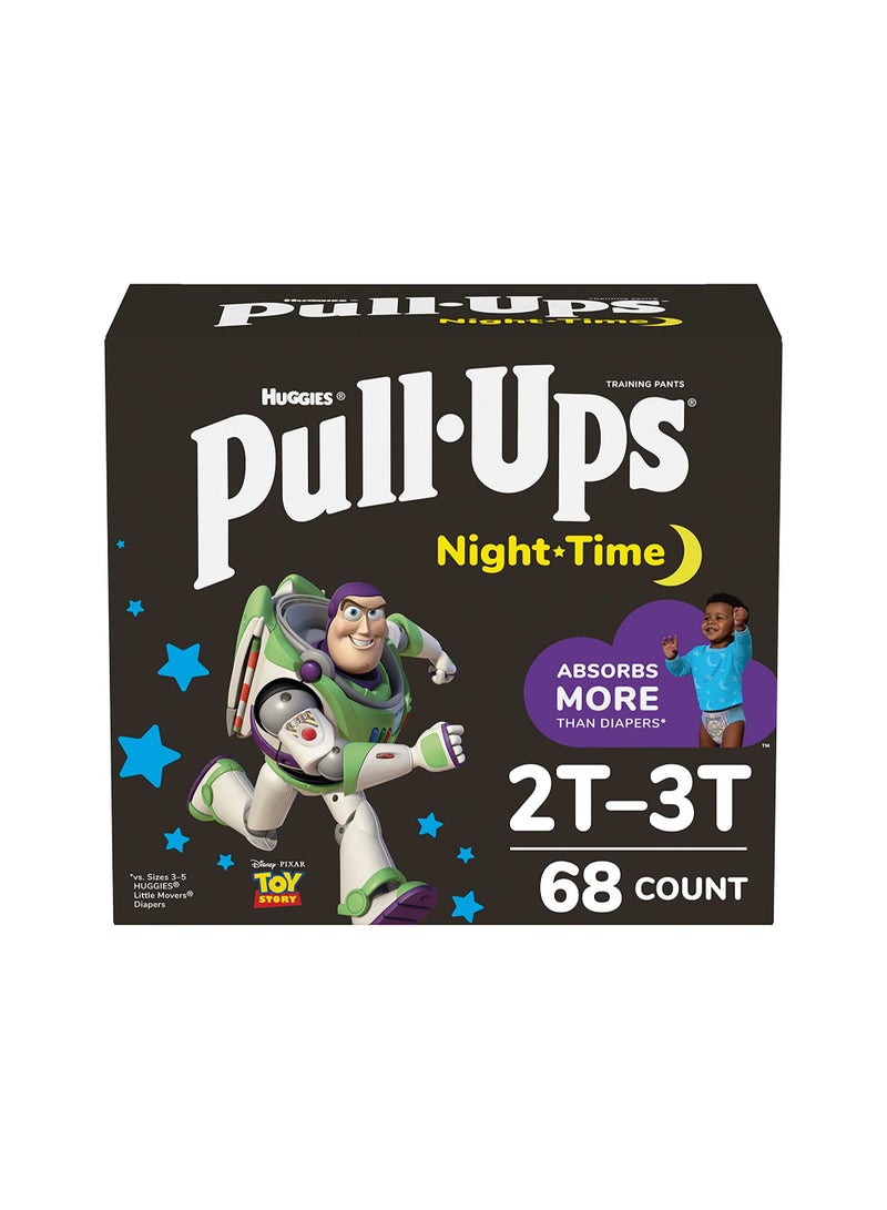 Pull-Ups Night-Time Boys Training Pants 2T-3T 68 Counts
