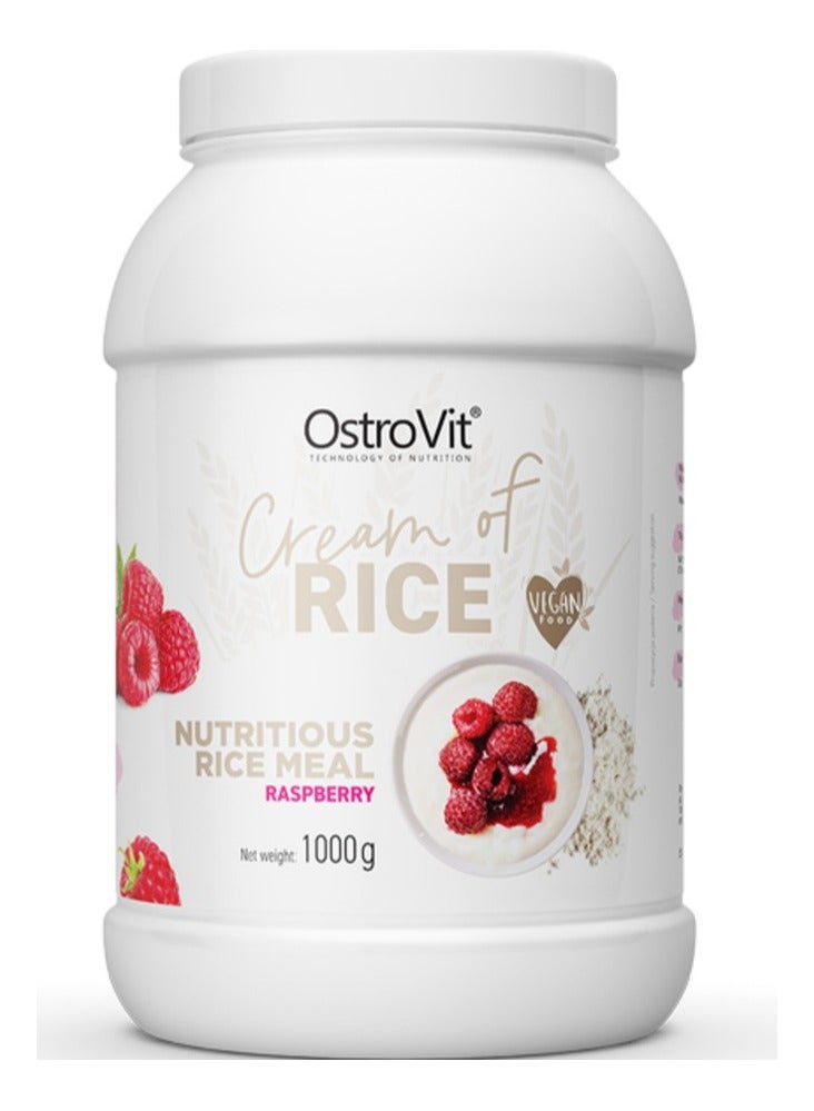 Ostrovit Cream of rice 1000g Creamy Raspberry Flavor, 25 Serving