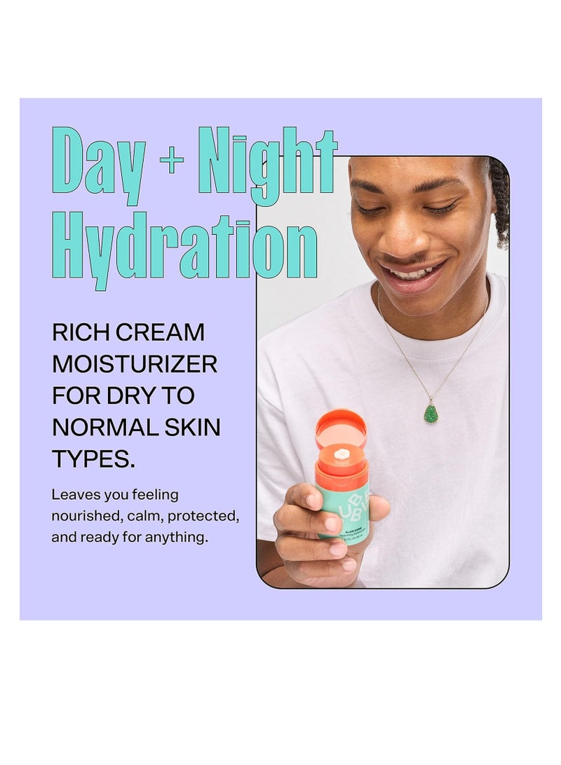 Bubble Skincare Slam Dunk Face Moisturizer - Hydrating face Cream for Dry Skin Made with Vitamin E + Aloe Vera Juice for a Glowing Complexion - Skin Care with Blue Light Protection (50ml)