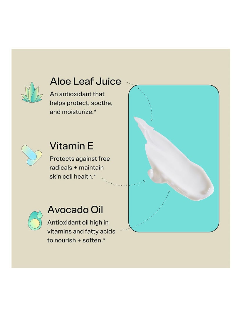 Bubble Skincare Slam Dunk Face Moisturizer - Hydrating face Cream for Dry Skin Made with Vitamin E + Aloe Vera Juice for a Glowing Complexion - Skin Care with Blue Light Protection (50ml)