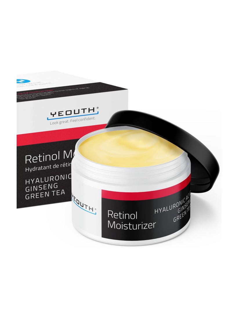 Retinol Face Moisturizer with Hyaluronic Acid, Moisturizing Face Cream for Wrinkle & Dark Spot, Night Cream Face Care, Anti Aging Skin Care