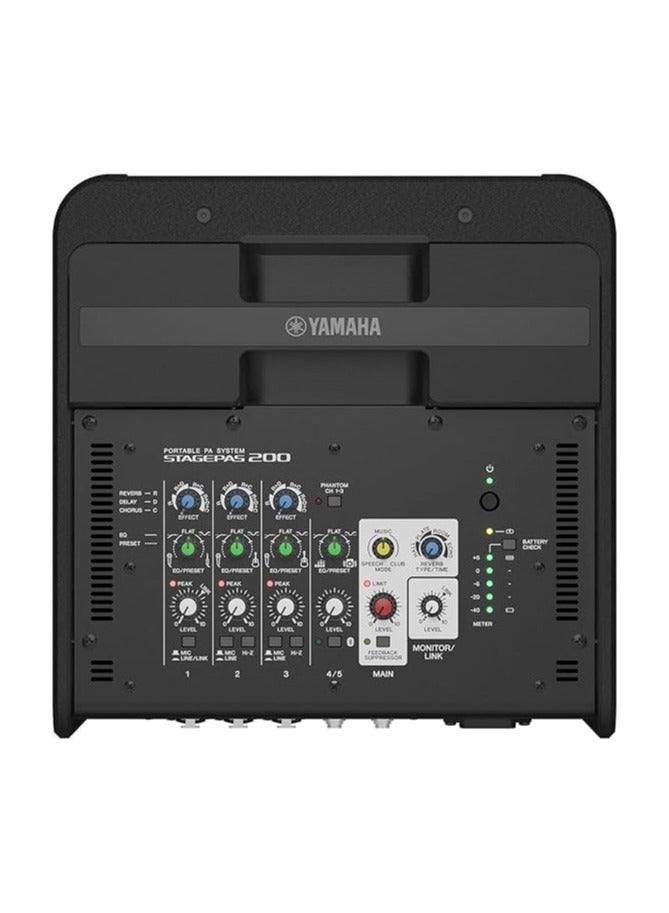 Portable Pa System STAGEPAS200 Black