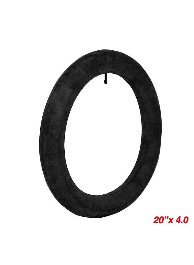 20 x 4.0 Inch Fat Bike Inner Tube Rubber Bike Folding Tires Snow Beach Bicycle Replacement Tire