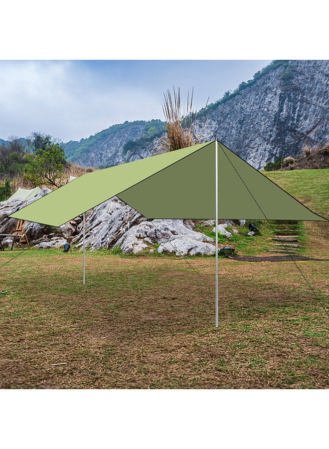 Camping Awning Canopy UV Protection Rain Fly Tarp Sunshade Shelter Picnic Blanket for Outdoor Camping Hiking Backpacking Picnic Fishing