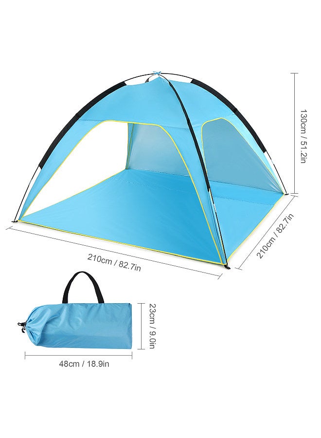 Lightweight Beach Tent Sun Shade Canopy UV Sun Shelter Camping Fishing Tent