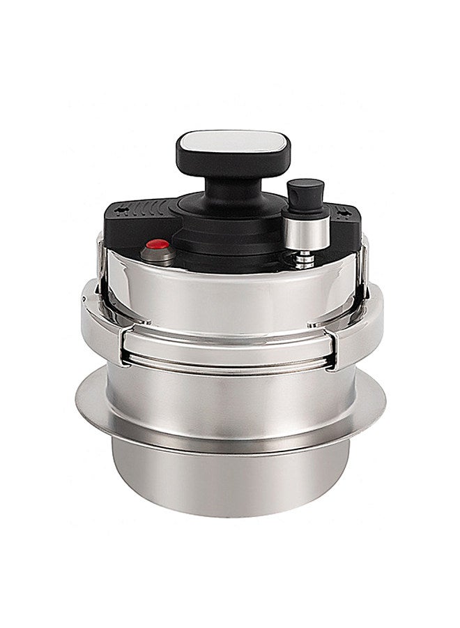 Outdoor Portable Pressure Cooker 1.6L Self-Driving Camping Vehicle Pressure Cooker Kitchen Cookware Cooking Pot Multifunctional Travel Cooking Accessory