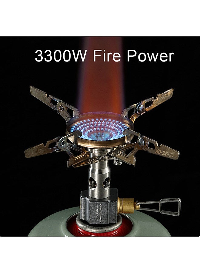 3300W Camping Stove High Efficient Backpacking Stove Camping Split Gas Stove