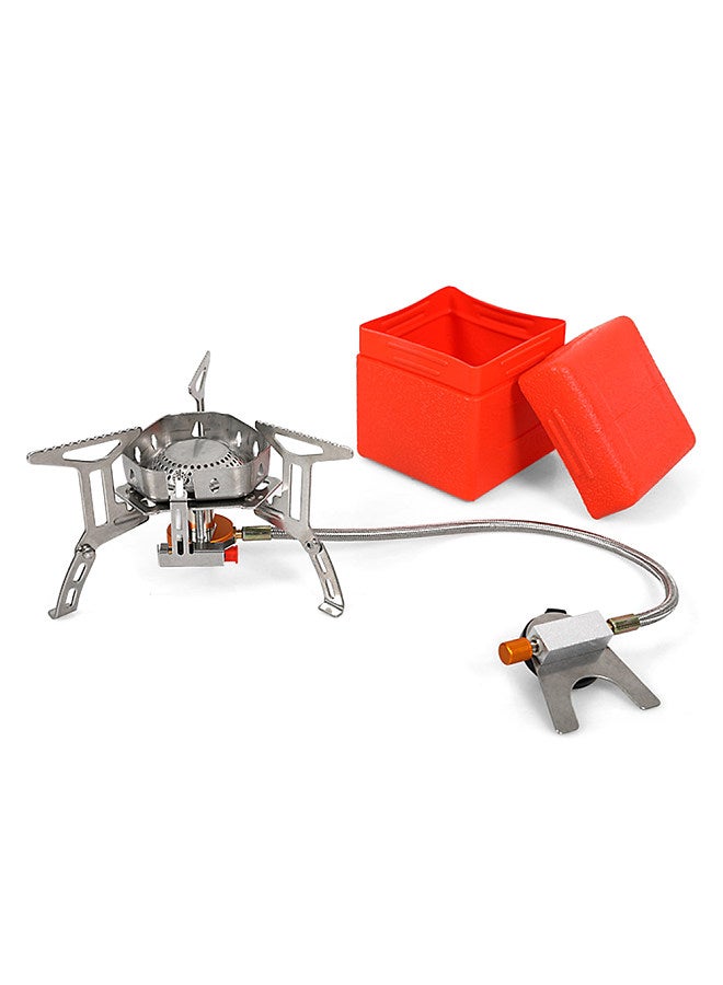 3500W Ultralight Portable Camping Stove with Windshield for Outdoor Backpacking Hiking