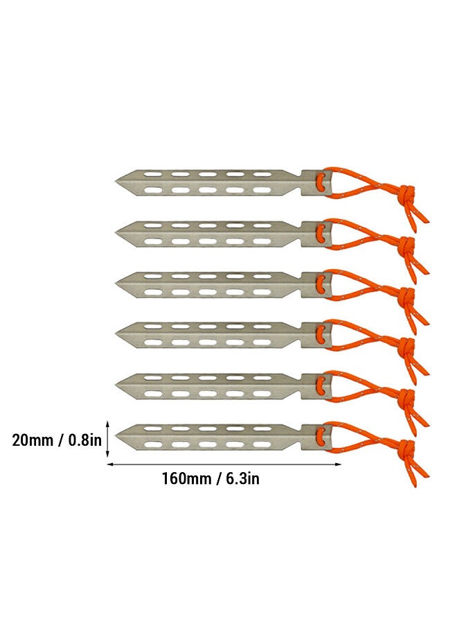 Tent Stakes Tent Nails V Shaped Design Outdoor Tent Accessories Stainless Steel Ground Nails