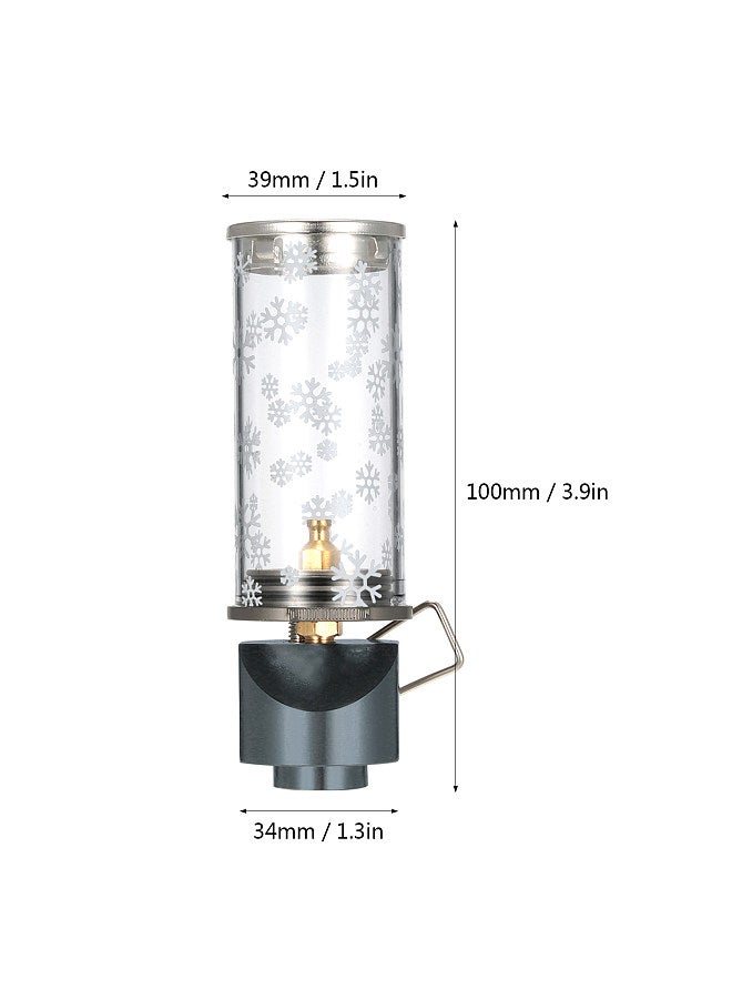 Portable Lamp Light Compact Butane Gas Light Lantern Outdoor Use Only for Camping Picnic