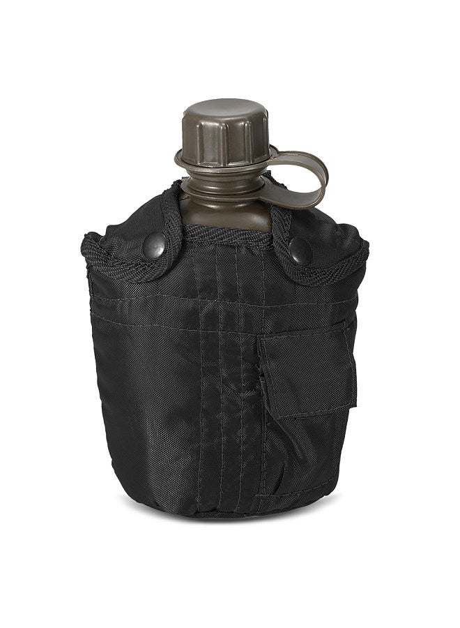 1L Outdoor Military Canteen Bottle Camping Hiking Backpacking Survival Water Bottle Kettle with Cover