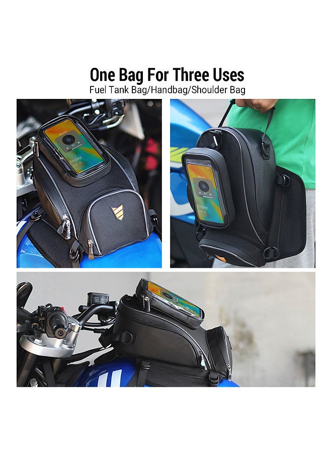 Motorcycle Tank Bag Multifunctional with Phone Holder Suitable for Most Cross-Riding Motorcycles Handbag
