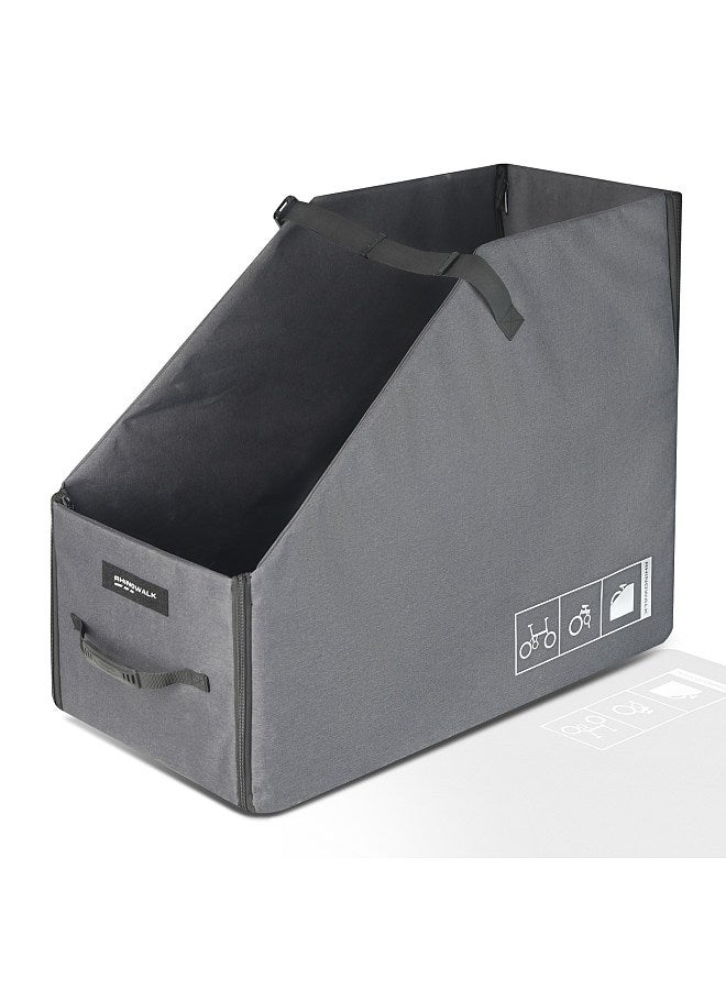 Folding Bike Storage Box with DustCover Bicycle Storage Bag Outdoor Foldable Easy Carry Storage Bag for Folding Bike