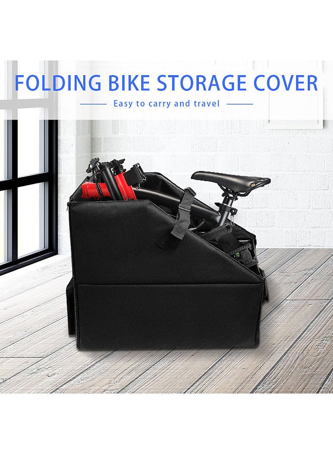 Folding Bicycle Storage Box Car Trunk Storage Box Foldable Bike Storage Container