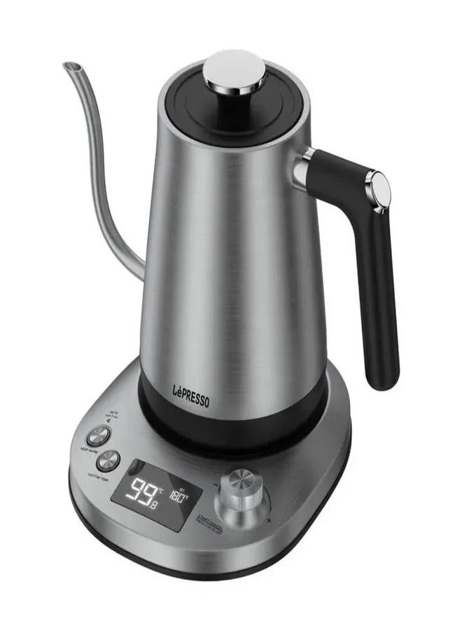 LePresso Pour-Over Kettle Electric Temperature Control - Gray