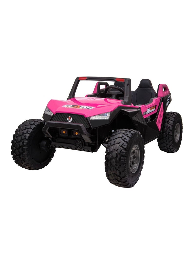 Lovely Baby Power Riding Jeep for Kids LB 1928EL - Battery Operated Sit Drive Car with Remote Control - Light & Music - 4x4 Toddler Electric Vehicle Toy - Gift Ride-On Car 1-8 Yrs - Pink